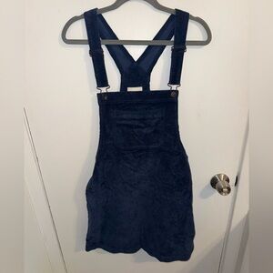 NWT Navy Blue Corduroy American Eagle skirt overall size large